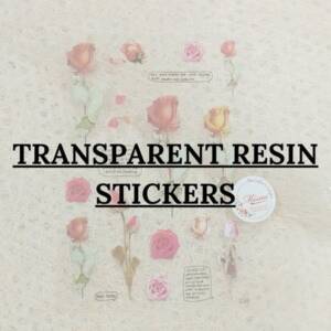 Transparent Resin Stickers